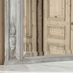 Antique French Louis XVI Painted Trumeau Mirror