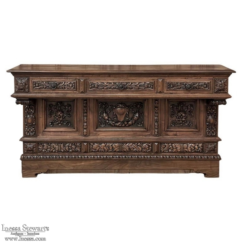 Grand Italian Renaissance Walnut Console ~ Sideboard