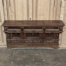 Grand Italian Renaissance Walnut Console ~ Sideboard