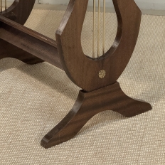 Antique French Neoclassical Oval End Table with Carrara Marble