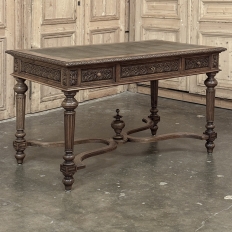 19th Century French Neoclassical Walnut Desk ~ Double Faced