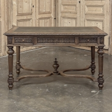 19th Century French Neoclassical Walnut Desk ~ Double Faced