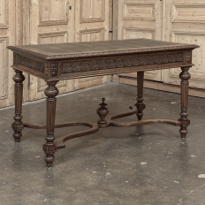 19th Century French Neoclassical Walnut Desk ~ Double Faced