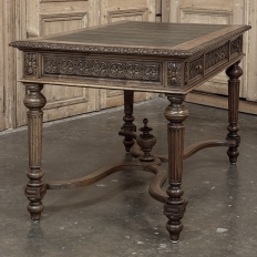 19th Century French Neoclassical Walnut Desk ~ Double Faced