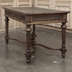 19th Century French Neoclassical Walnut Desk ~ Double Faced