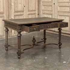 19th Century French Neoclassical Walnut Desk ~ Double Faced