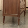 Antique French Louis XVI Mahogany Commode with Carrara Marble