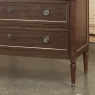 Antique French Louis XVI Mahogany Commode with Carrara Marble