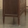 Antique French Louis XVI Mahogany Commode with Carrara Marble