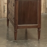 Antique French Louis XVI Mahogany Commode with Carrara Marble