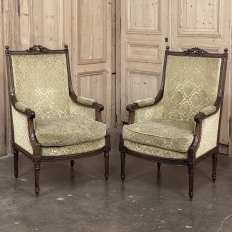 19th Century French Louis XVI Walnut Canape ~ Sofa