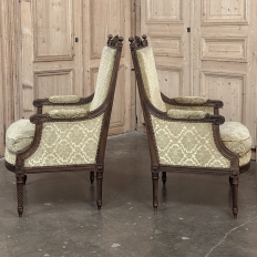 19th Century French Louis XVI Walnut Canape ~ Sofa