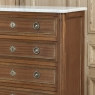 Antique French Louis XVI Mahogany Semainier Chest of 7 Drawers