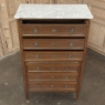 Antique French Louis XVI Mahogany Semainier Chest of 7 Drawers