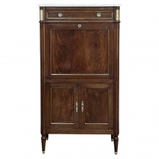 Antique French Louis XVI Mahogany Secretary ~ Cabinet