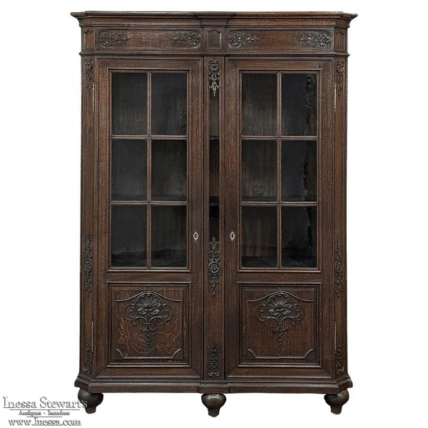 19th Century Liegeoise Louis XIV Bookcase ~ Bibliotheque