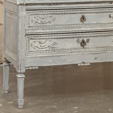 19th Century Country French Louis XVI Painted Secretaire