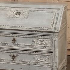 19th Century Country French Louis XVI Painted Secretaire