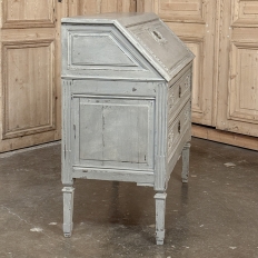 19th Century Country French Louis XVI Painted Secretaire