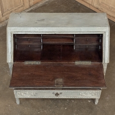 19th Century Country French Louis XVI Painted Secretaire