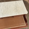 Antique French Louis XVI Mahogany Secretary ~ Commode with Carrara Marble