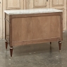 Antique French Louis XVI Mahogany Secretary ~ Commode with Carrara Marble