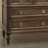 19th Century French Louis XVI Mahogany Commode with Carrara Marble