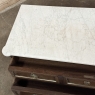 19th Century French Louis XVI Mahogany Commode with Carrara Marble
