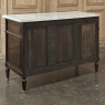 19th Century French Louis XVI Mahogany Commode with Carrara Marble