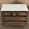 19th Century French Louis XVI Mahogany Commode with Carrara Marble