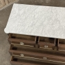 19th Century French Louis XVI Mahogany Commode with Carrara Marble