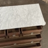 19th Century French Louis XVI Mahogany Commode with Carrara Marble