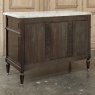 19th Century French Louis XVI Mahogany Commode with Carrara Marble