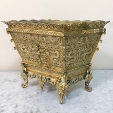 19th Century French Chinoiserie Bronze Jardiniere ~ Planter