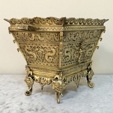19th Century French Chinoiserie Bronze Jardiniere ~ Planter