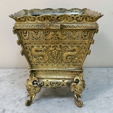 19th Century French Chinoiserie Bronze Jardiniere ~ Planter