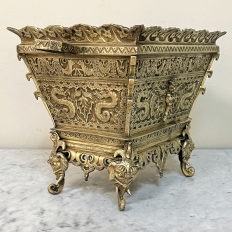 19th Century French Chinoiserie Bronze Jardiniere ~ Planter