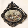 Antique French 19th Century Louis XVI Oval Mirror