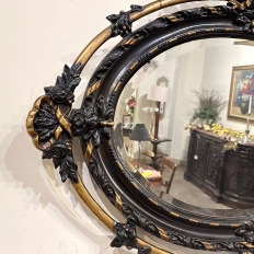 Antique French 19th Century Louis XVI Oval Mirror