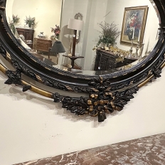 Antique French 19th Century Louis XVI Oval Mirror