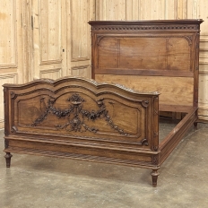 19th Century French Louis XVI Walnut 4-Piece Bedroom Set