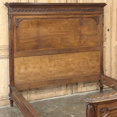 19th Century French Louis XVI Walnut 4-Piece Bedroom Set