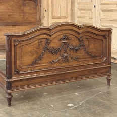 19th Century French Louis XVI Walnut 4-Piece Bedroom Set