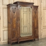19th Century French Louis XVI Walnut Triple Armoire