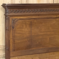 19th Century French Louis XVI Walnut Bed (full size)