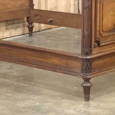 19th Century French Louis XVI Walnut Bed (full size)