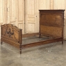 19th Century French Louis XVI Walnut Bed (full size)