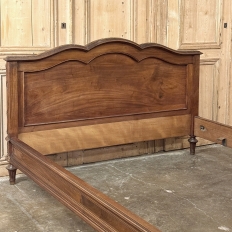 19th Century French Louis XVI Walnut Bed (full size)