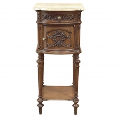 19th Century French Louis XVI Walnut Nightstand