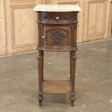 19th Century French Louis XVI Walnut Nightstand
